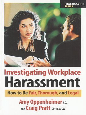 cover image of Investigating Workplace Harassment